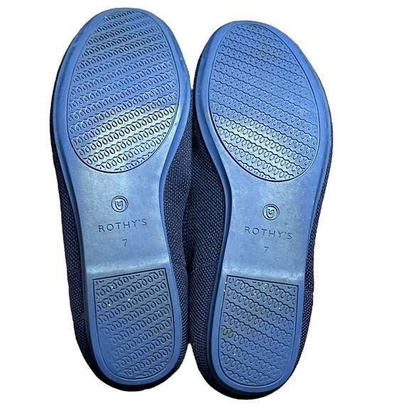 Rothy’s The Flat Rounded Toe Ballet Flat in Navy Blue Size 7 - Picture 8 of 9
